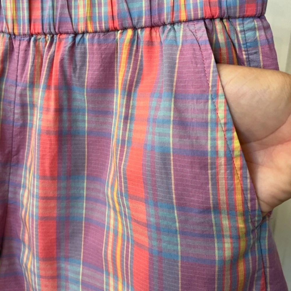 J. Crew 2023 M Pull-On Short Sunset Plaid - Picture 3 of 5